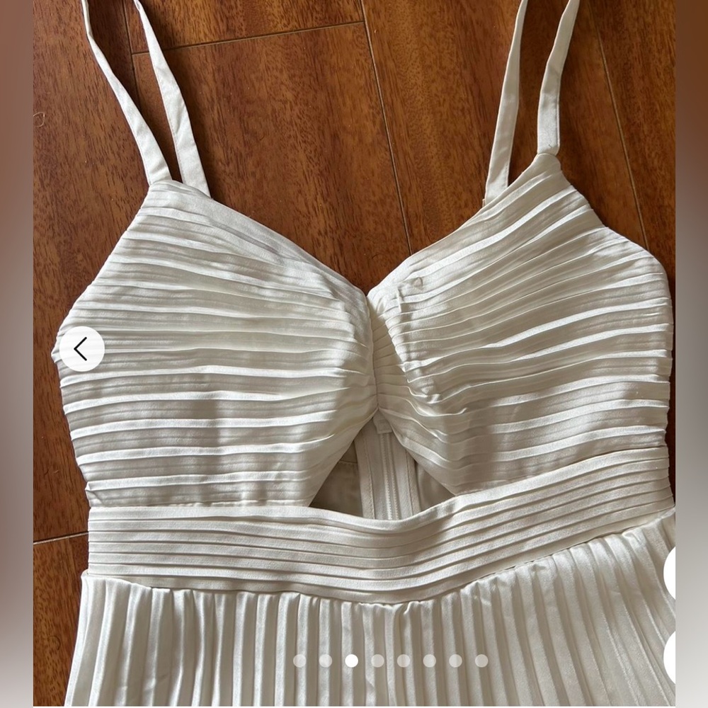 Women's The A&F Giselle Pleated Tiered Maxi Dress | XXSP | S - Picture 6 of 7